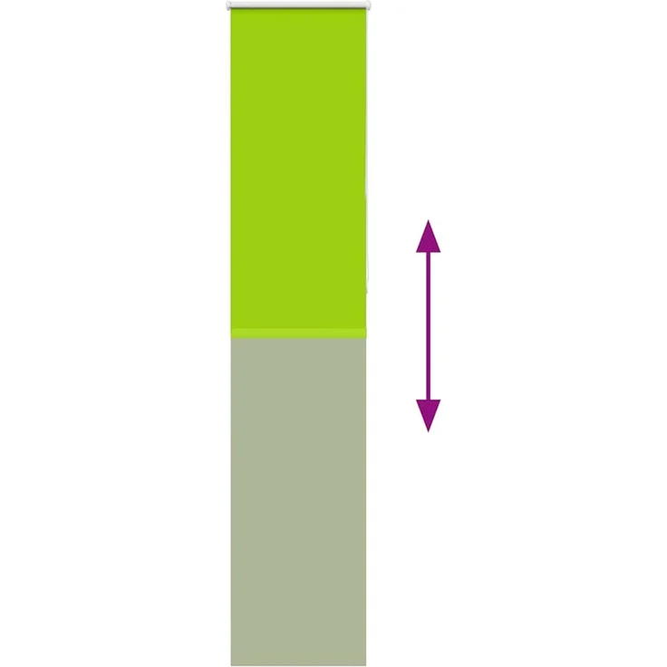 vidaXL Verdunkelungsrollo Grün 50x230 cm Stoffbreite 45,7 cm Polyester 4011326 – Bild 8