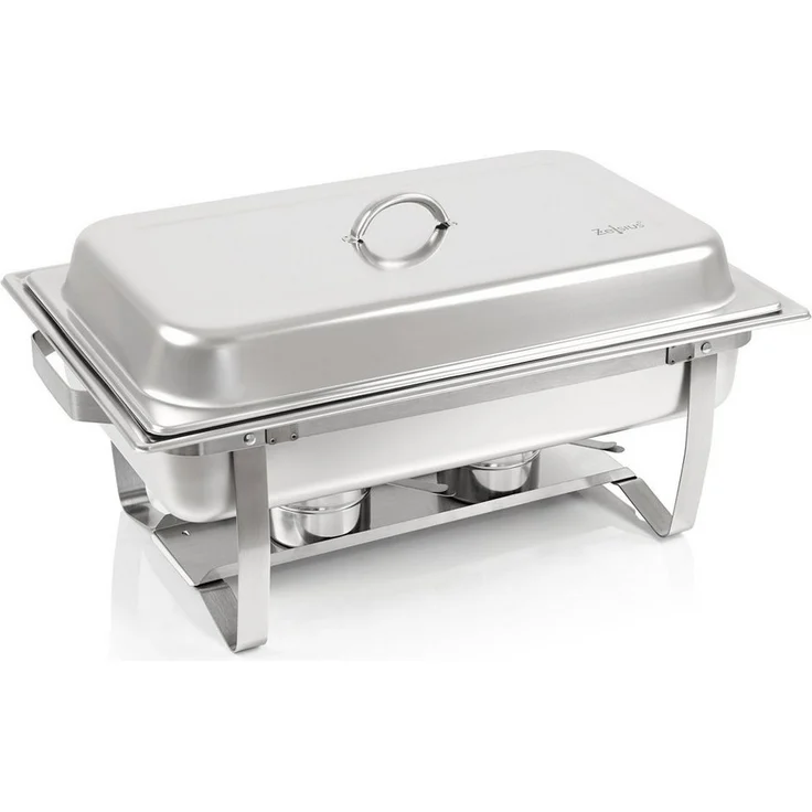Mahlzeit Speisenwärmer Chafing dish "Nancy" mit 1x 1/2 + 2x 1/4 GN Warmhaltebehälter – Bild 2