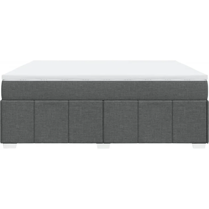 vidaXL Boxspringbett mit Matratze Dunkelgrau 180x200 cm Stoff 3285492 – Bild 8
