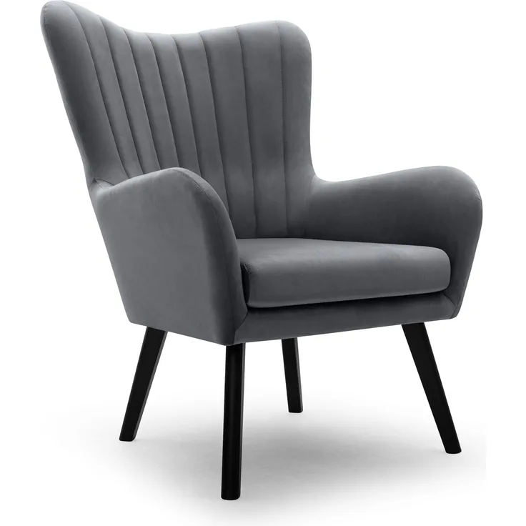 Sessel Polstersessel Ted Velluto 18 anthrazit