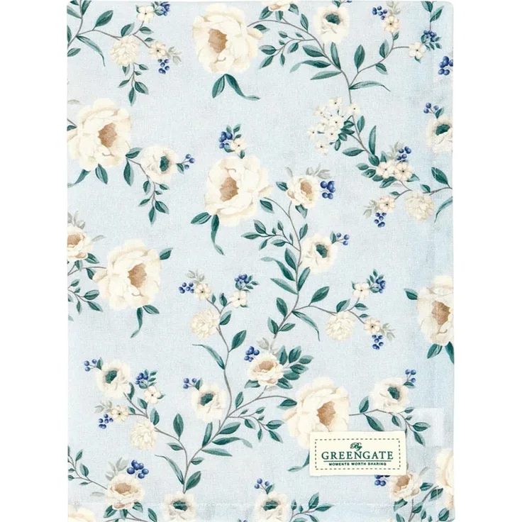 Greengate Geschirrtuch 50x70 cm Philippa pale blue 100% Baumwolle