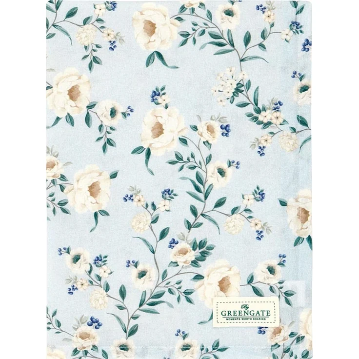 Greengate Geschirrtuch 50x70 cm Philippa pale blue 100% Baumwolle