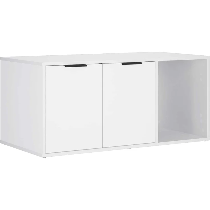 vidaXL Katzenkiste Möbel Weiß 100 x 49 x 45 cm Holzwerkstoff 8014751 – Bild 2
