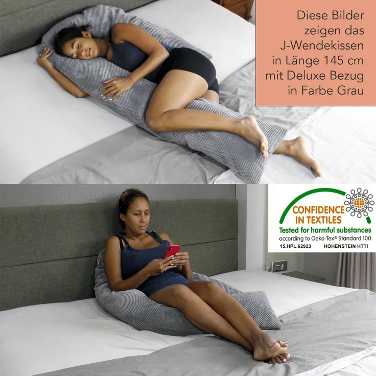 Traumreiter Seitenschläferkissen J Visco Seitenschläferkissen mit Memory Foam Support – Bild 4