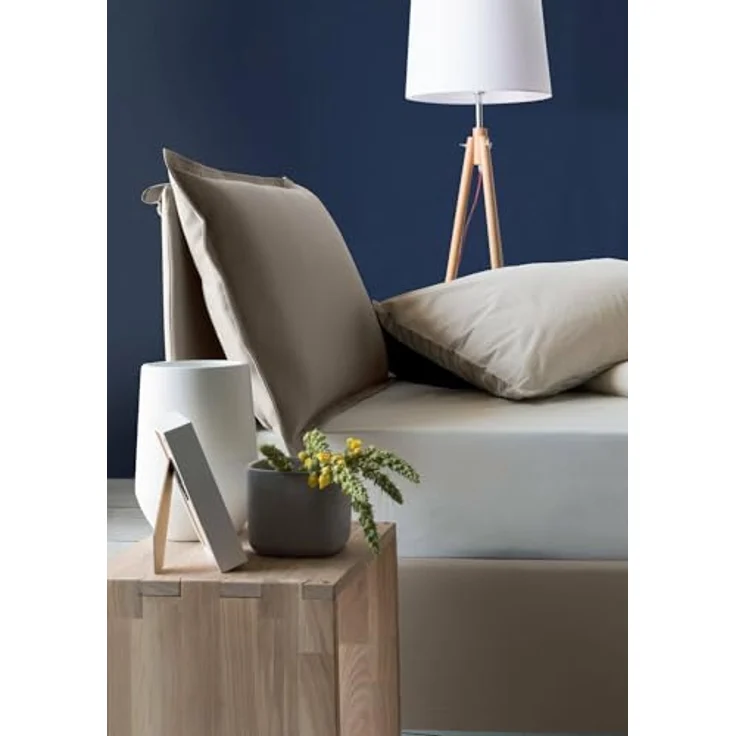 Talamo Italia - Doppelbett Desirée, Bettkasten mit Stoffbezug, 100 % Made in Italy, Öffnung vorne, inklusive Matratze 120x190 cm, taubengrau – Bild 5