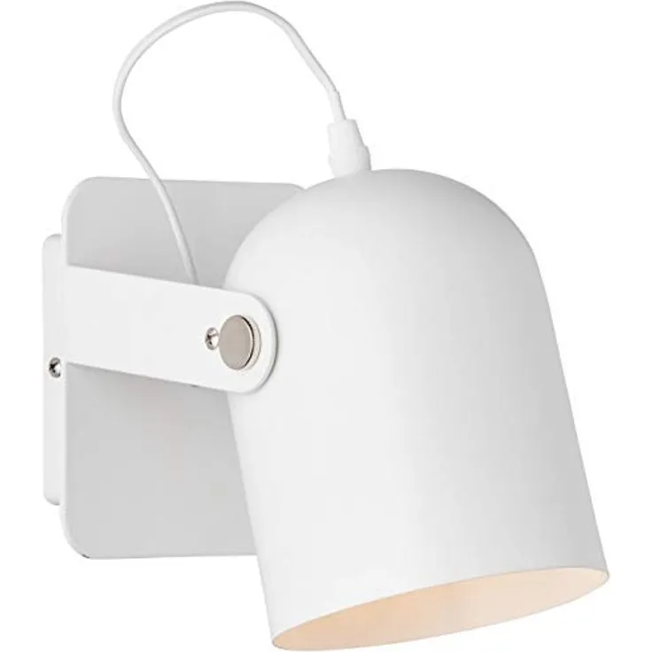 BRILLIANT Lampe Yan Wandspot Schalter weiß | 1x A60, E27, 30W, geeignet für Normallampen (nicht enthalten) | Mit Kippschalter