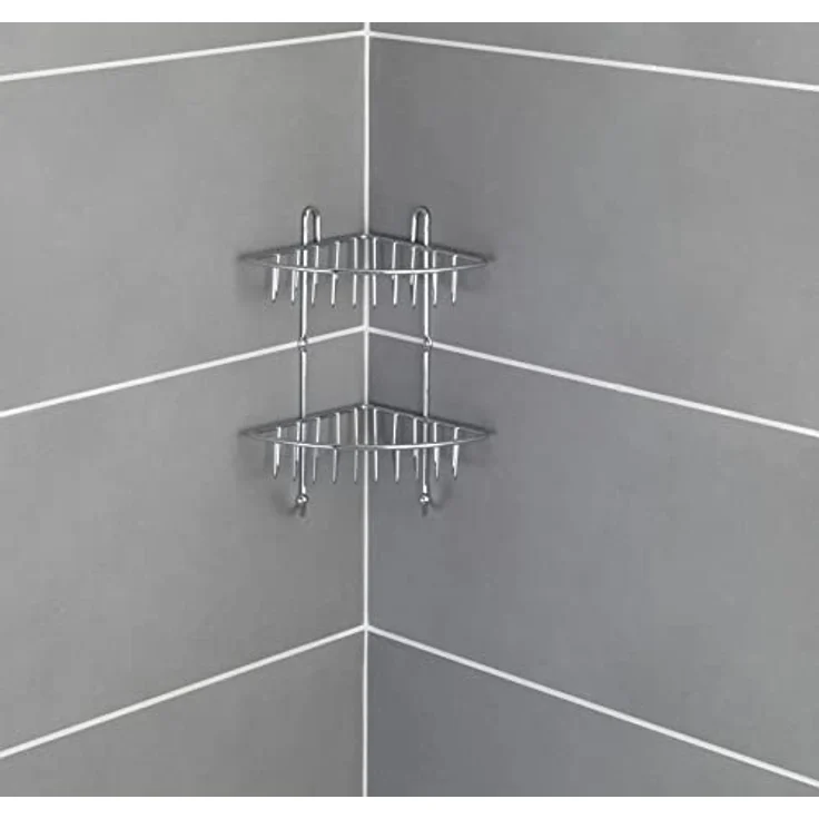 Wenko Eckregal Milano Stahl, chrom, 2 Ablagen – Bild 8