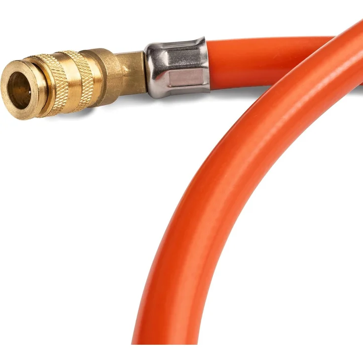 BURNHARD® Gasflaschen Adapter für WAYNE Jr. Balkongrill 1-Brenner, FitnFire™ Schnittstelle für 5, 8 & 11 kg Gasflaschen, Druckminderer 2,5 bar, Orange – Bild 2