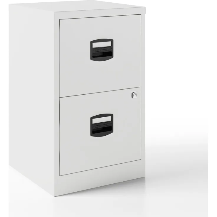 Hängeregistraturschrank PFA, 2 HR-Schubladen, Farbe verkehrsweiß