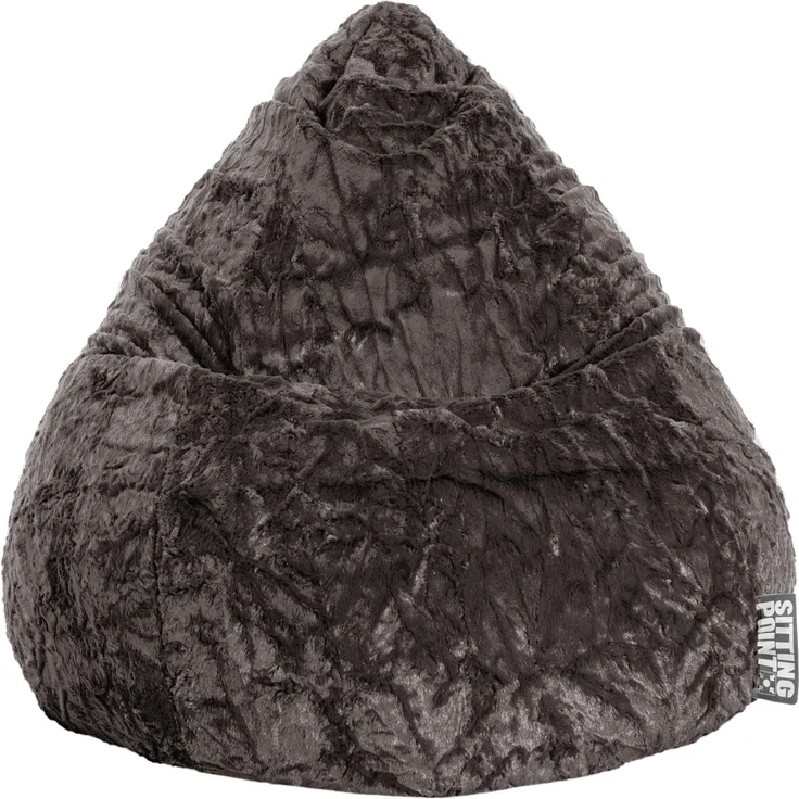 Sitting Point Sitzsack Fluffy L ca. 120 Liter anthrazit – Bild 2