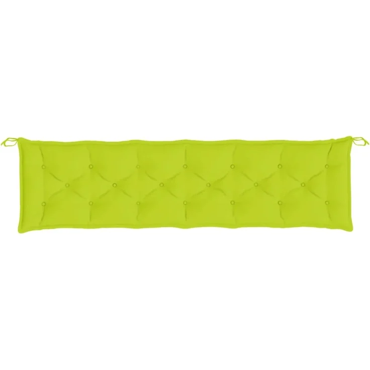 vidaXL Gartenbank-Auflagen 2 Stk. Hellgrün 200x50x7 cm Oxford-Gewebe 361746 – Bild 4