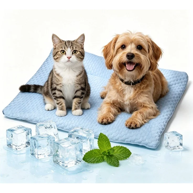 Ledander Hundematte Kühlmatte für Hunde Hundematte Bett Kühldecke Kühlkissen für Katzen, Waschbar Haustiere für Zuhause Unterwegs oder im Auto – Bild 1