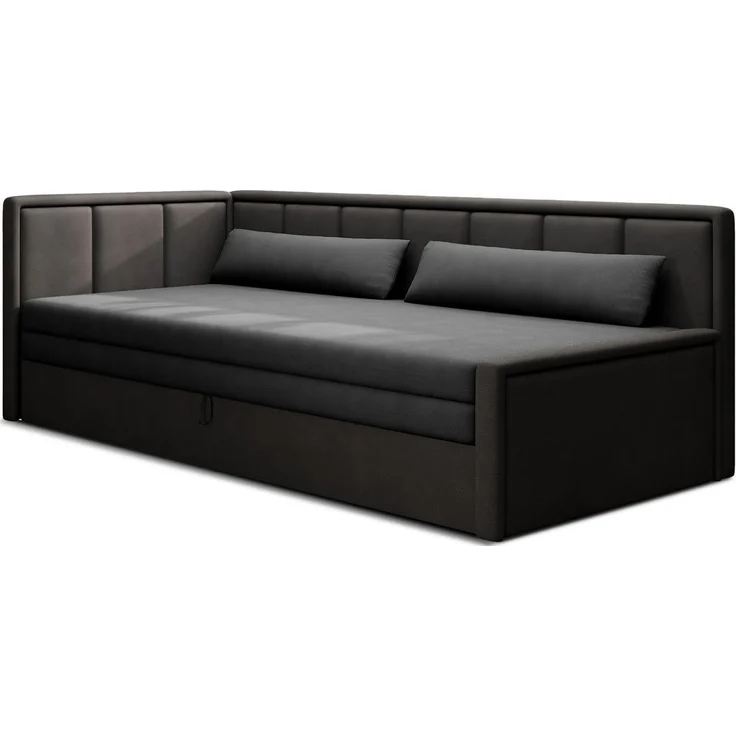 Mid.you Récamiere, anthrazit-schwarz, Textil, 82x77x214 cm für Wohnzimmer