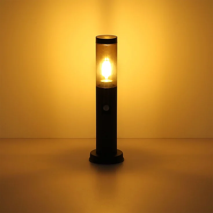 2er Set Sockelleuchte, Bewegungsmelder, anthrazit, H 45 cm – Bild 9