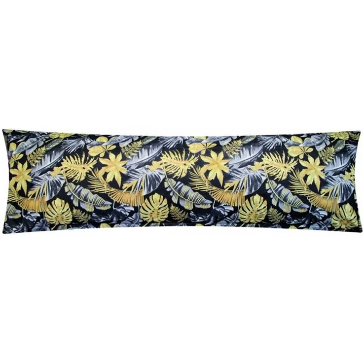 Heubergshop Seitenschläferkissenbezug, (1 Stück), 40x145cm Tropische Blätter Geblümt 100% Baumwolle Bezug (Z-002/4)