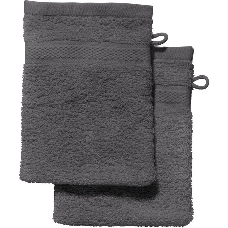 REDBEST Waschhandschuh Waschhandschuh "Chicago" 2er-Pack, Frottier (2-St), Walk-Frottier Uni – Bild 1