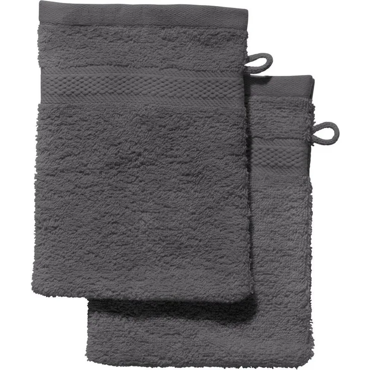 REDBEST Waschhandschuh Waschhandschuh "Chicago" 2er-Pack, Frottier (2-St), Walk-Frottier Uni