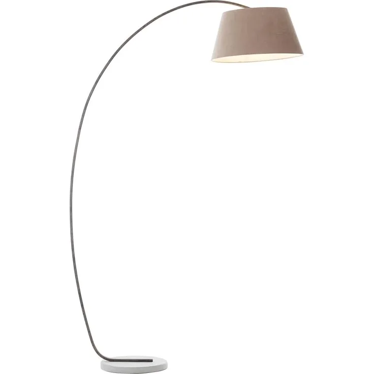 Brilliant Leuchten No. 92712-20 Brok Bogenstandleuchte 1-flammig 2m E27 taupe