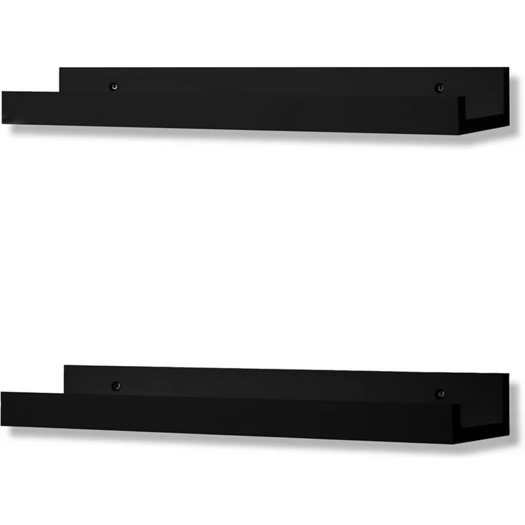 Coradoma Deko-Wandregal Wandregal 2er Set aus Holz für Bilder, Fotorahmen, Bücher 43x10cm, 2-tlg. – Bild 5