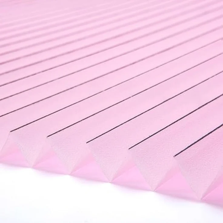 K-Home Klemmfix-Plissee Florida Rosa 65x210 cm (B x L) einzigartiges Design mit bezauberndem Lichteffekt – Bild 2