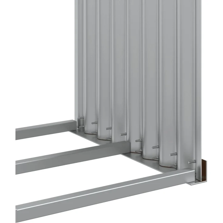 vidaXL Kaminholzunterstand Holzoptik 120x45x140 cm Verzinkter Stahl 364581 – Bild 9