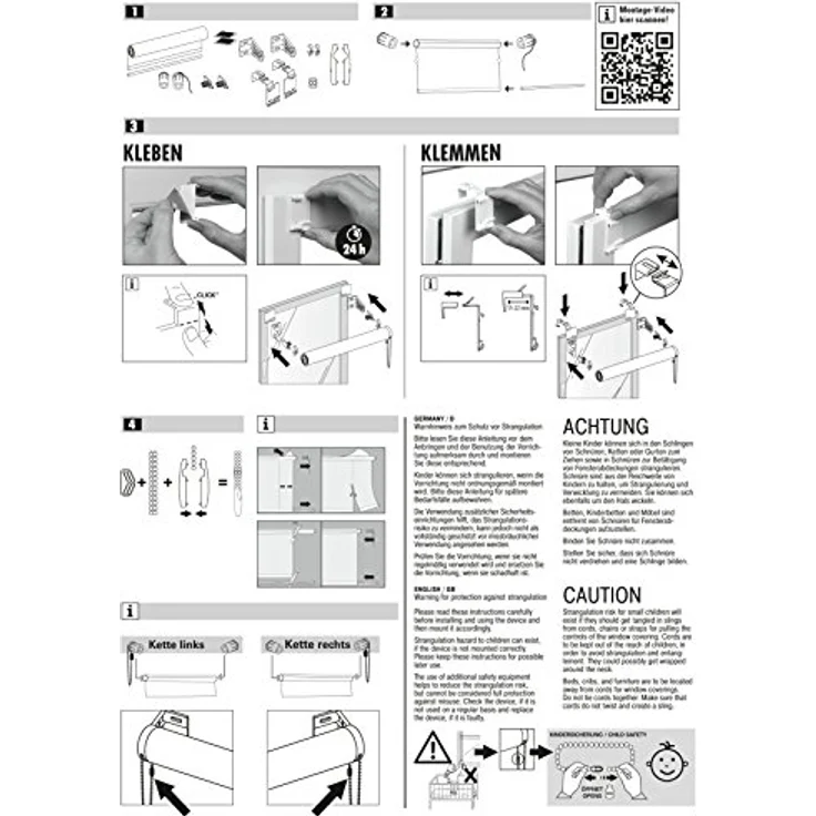 Seitenzugrollo EASYFIX Rollo Thermo ENERGIESPAREND, GARDINIA, verdunkelnd, mit Bohren/ohne Bohren, freihängend, abdunkelnd mit Thermobeschichtung – Bild 10