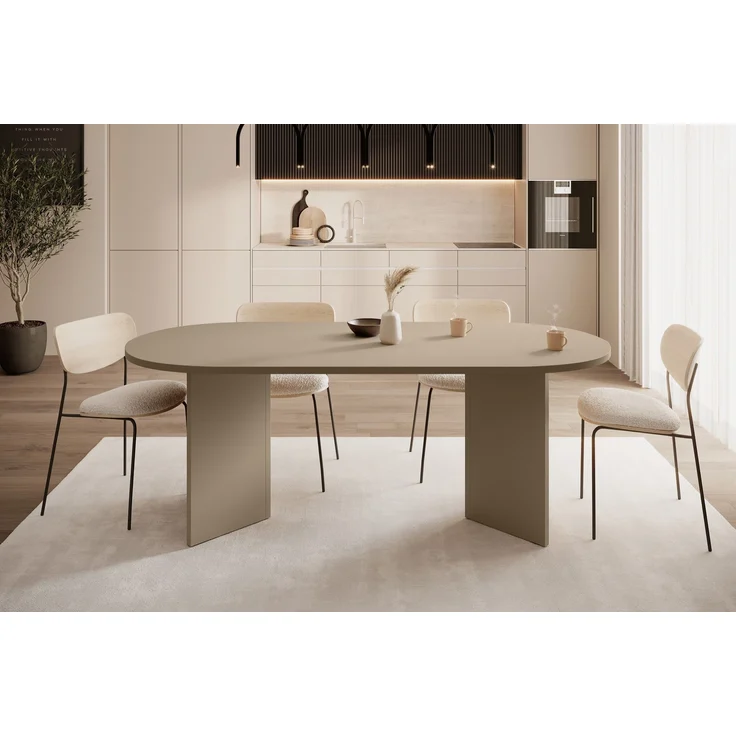 Selsey 'Ovo' Esstisch oval, Capuccino, ca. 75 x 90 x 203,6 cm – Bild 2