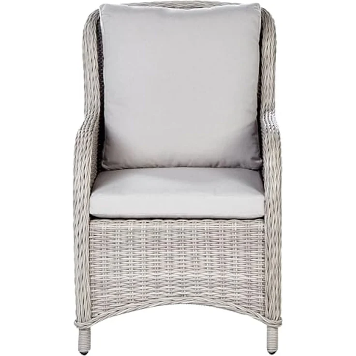 Beliani 'CASCAIS' Gartensessel 2er Set, PE Rattan taupe – Bild 5