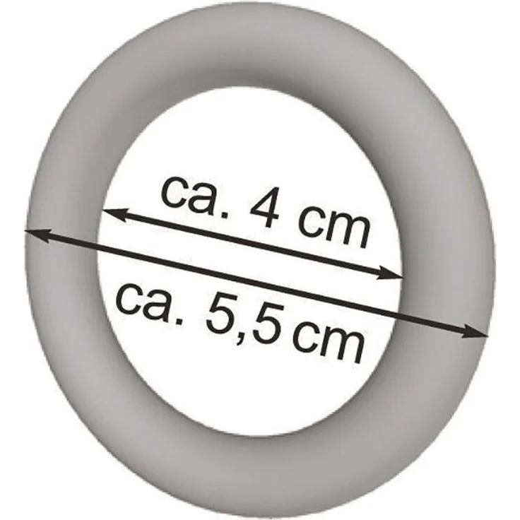 nodeko Gardinenring 10 Stück Vorhangringe für Gardinenstangen Ø 28 mm, für Vorhangstangen und Gardinenstangen Durchmesser 28 mm, (Packung, mit Faltenhaken), Ringe vollrund – Bild 3