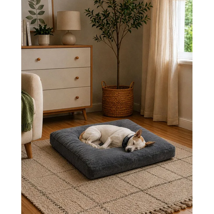 Paws & Whiskers 'Max Dog M - Anthracite' Haustierbett, Anthrazit, 74 x 62 x 12 cm