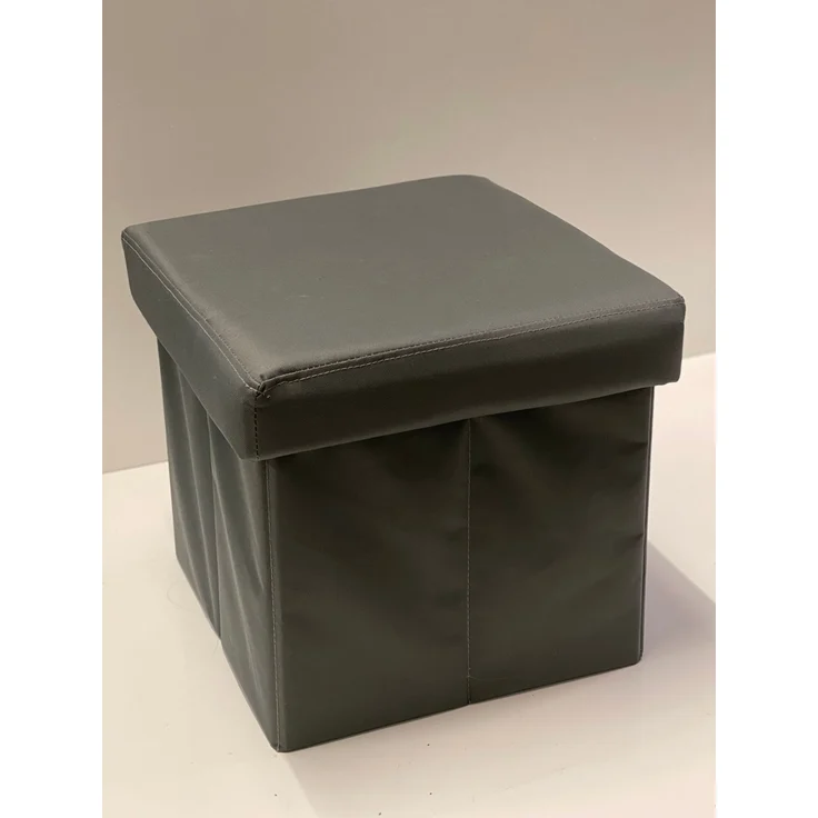 Hocker Box Faltbare Sitzbank mit abnehmbaren Deckel und Stauraum Anthrazit