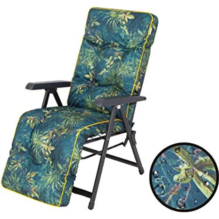 Bjird Liegenauflage Auflage für Liegestuhl 160x50x8, extra dicke Polsterauflage für klappbare Gartenliege/Sonnenliege – Bild 9