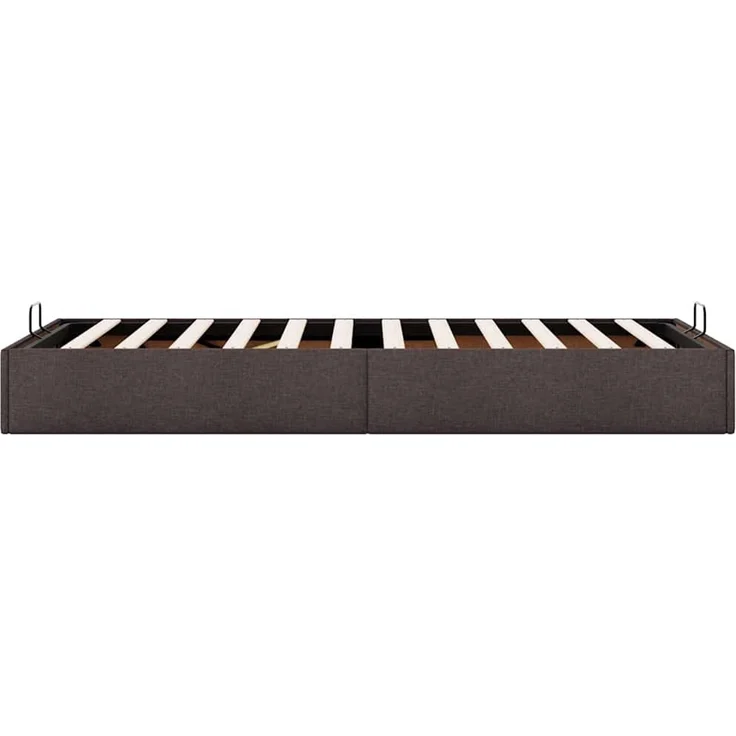 vidaXL Ottoman-Bett ohne Matratze Dunkelbraun 100x200 cm Stoff 3310857 – Bild 8