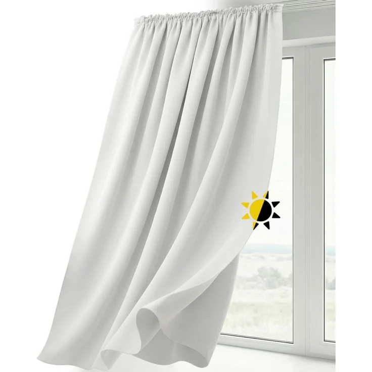 Beautex Verdunkelungsvorhang Verdunkelungsgardine Kräuselband Vorhang blickdicht abdunkelnd, Kräuselband (1 St), verdunkelnd – Bild 5