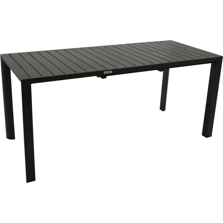 DEGAMO LAGOS Garten-Ausziehtisch, Aluminium, anthrazit, 120/162x70cm