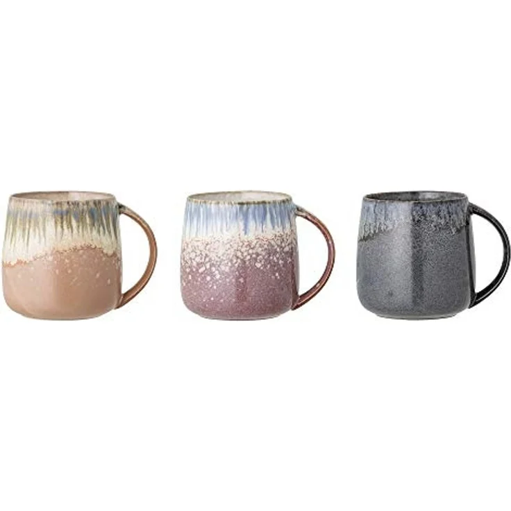 Bloomingville Becher Set, Cloe Mug, Blue, Stoneware 9,5x10 cm – Bild 1