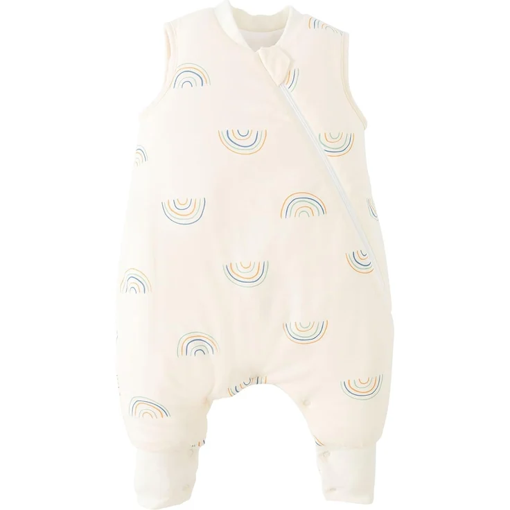 Duomiaomiao Baby Schlafsack, 1x Winterschlafsack, 2.5tog-regenbogen, 75cm / Babygröße 80-90cm, 100% Baumwolle – Bild 7