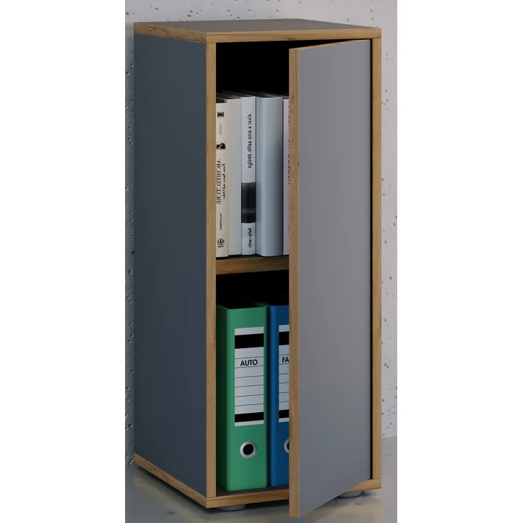 VCM Büroschrank Salia 920719 Anthrazit H. 74 x B. 30 x T. 33 cm – Bild 3