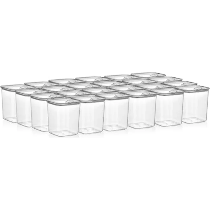 Vip Ahmet Vorratsdose Vorratsdosen mit Deckel, BPA-frei Kunststoff, 24-tlg, 24x0,7L, Kunststoff, (24-tlg)