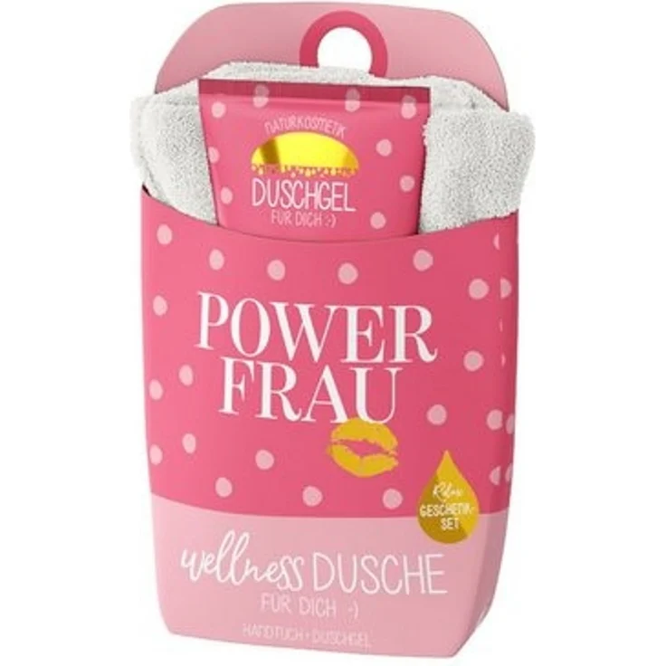 Wellness-Dusche Geschenkset Duschgel Handtuch la vida Kussmund 1087121 – Bild 2