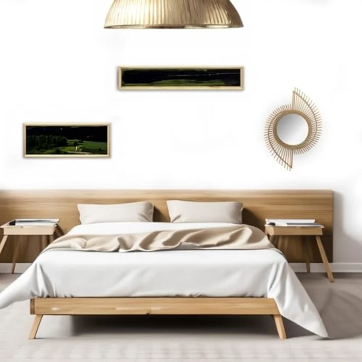 Kobolo Dekoobjekt Spiegel Wandspiegel LEVI Rattan, aus natürlchem Rattan – Bild 2