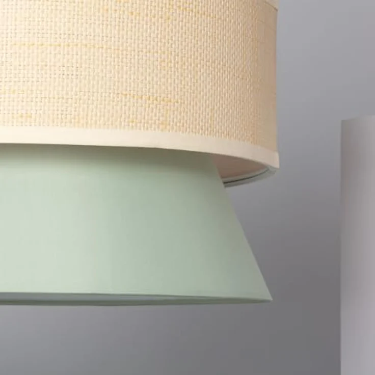LEDKIA LIGHTING Chulu Hängeleuchte, Elegantes Design, E27 kompatibel, Vielseitig für Wohnzimmer, Küche & Schlafzimmer, Grün, Textil – Bild 3