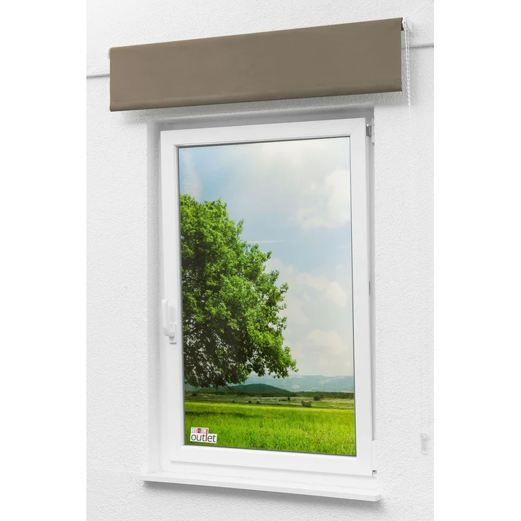 Lysel Outlet - Basisrollo Tageslicht Moccabraun (B x H) 92cm x 175cm – Bild 5