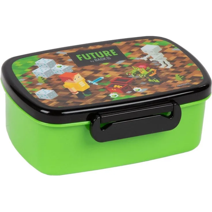 DERFORM Lunchbox Pixel Games Brotdose mit Unterteilung Brotbox Brotbüchse Lunchbox, Kunststoff, (1-tlg)
