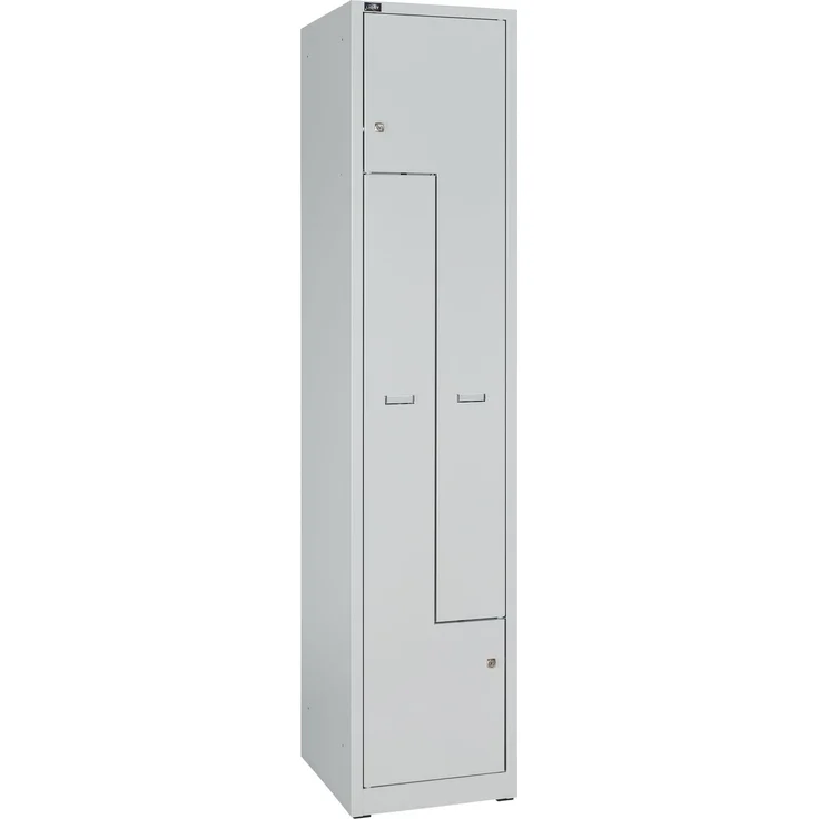 Bisley Z Garderobenschrank LIGHT, 1 Abteil für 2 Nutzer, lichtgrau – Bild 2