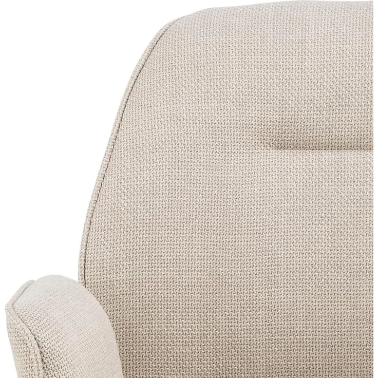ACTONA GROUP Armlehnstuhl Sternfuß schwarz, drehbar, in Beige, Stoff - 62 x 90 x 61 cm (BxHxT) – Bild 7