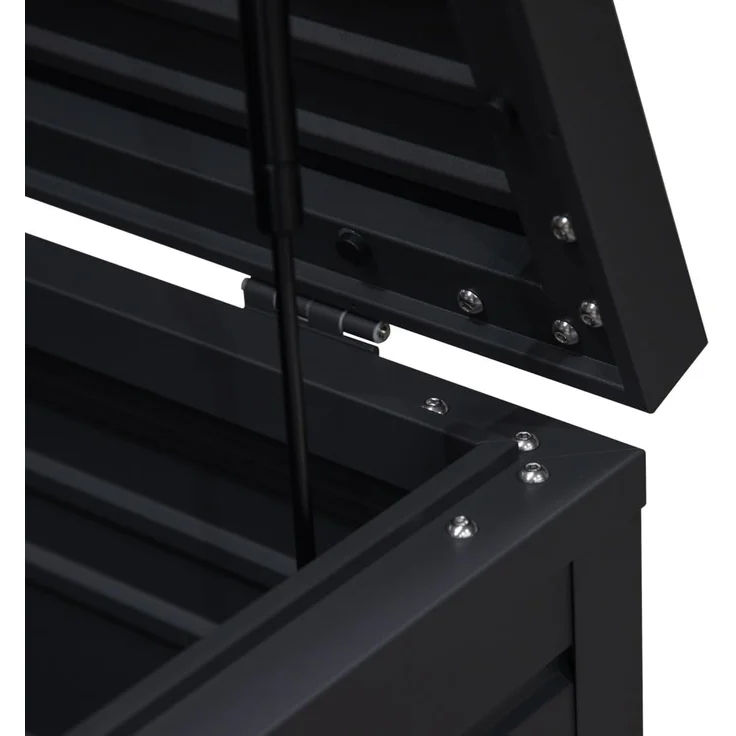 Weide Gartenbox | 100% Aluminium | Aufbewahrungsbox 1050 L | Outdoor Box mit Deckel | 160 x 86 x 79 cm – Bild 4