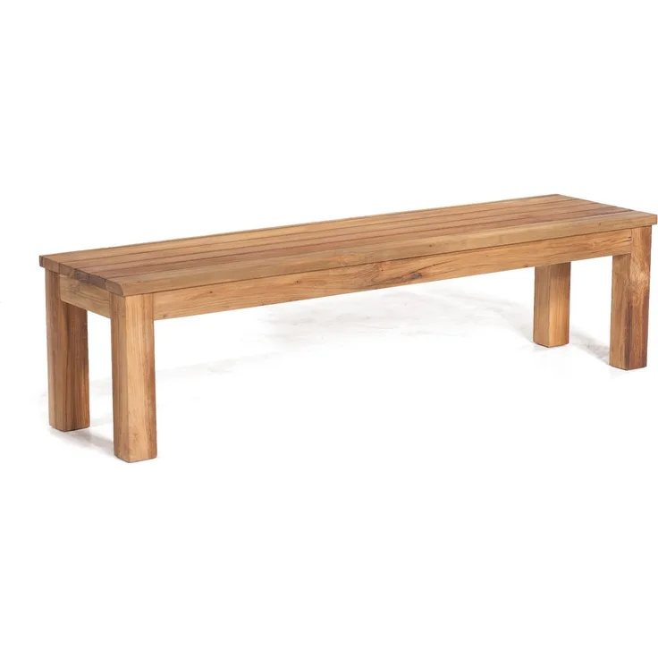 Sonnenpartner Sitzbank Charleston 175 cm Teakholz Old Teak Bank Gartenbank