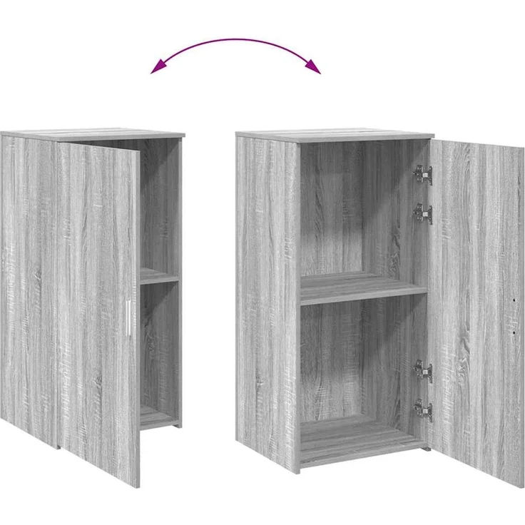 vidaXL Lagerschrank Grau Sonoma 50x45x103,5 cm Holzwerkstoff 859047 – Bild 7