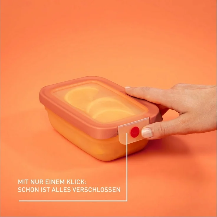 Emsa Frischhaltedose oneClick, Polyprophylen (PP), (Set, 3-tlg), verschlossen mit nur 1 x Klick, 100% dicht, made in Germany – Bild 2